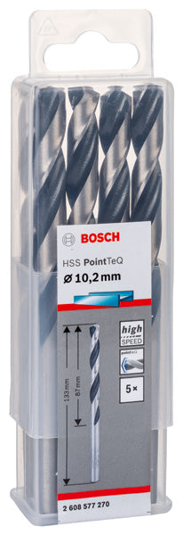 Broca helicoidal Bosch PointTeQ 10,2 mm