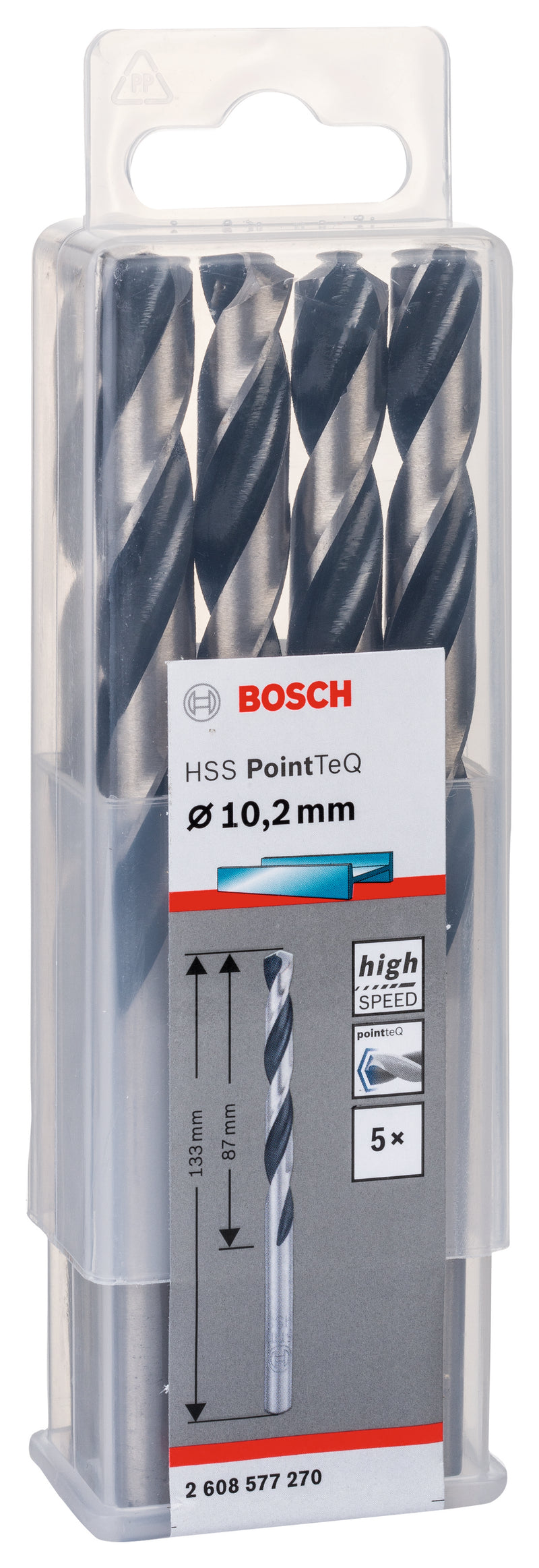 Broca helicoidal Bosch PointTeQ 10,2 mm