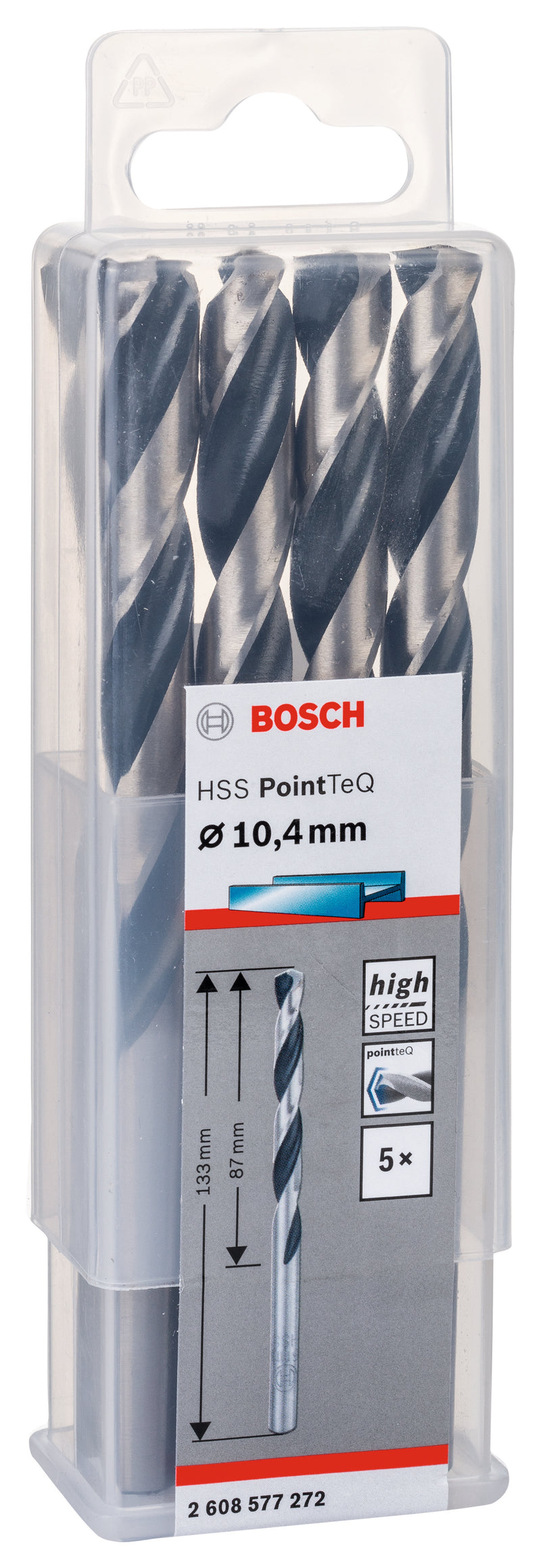 Broca helicoidal Bosch PointTeQ HSS 10,4 mm