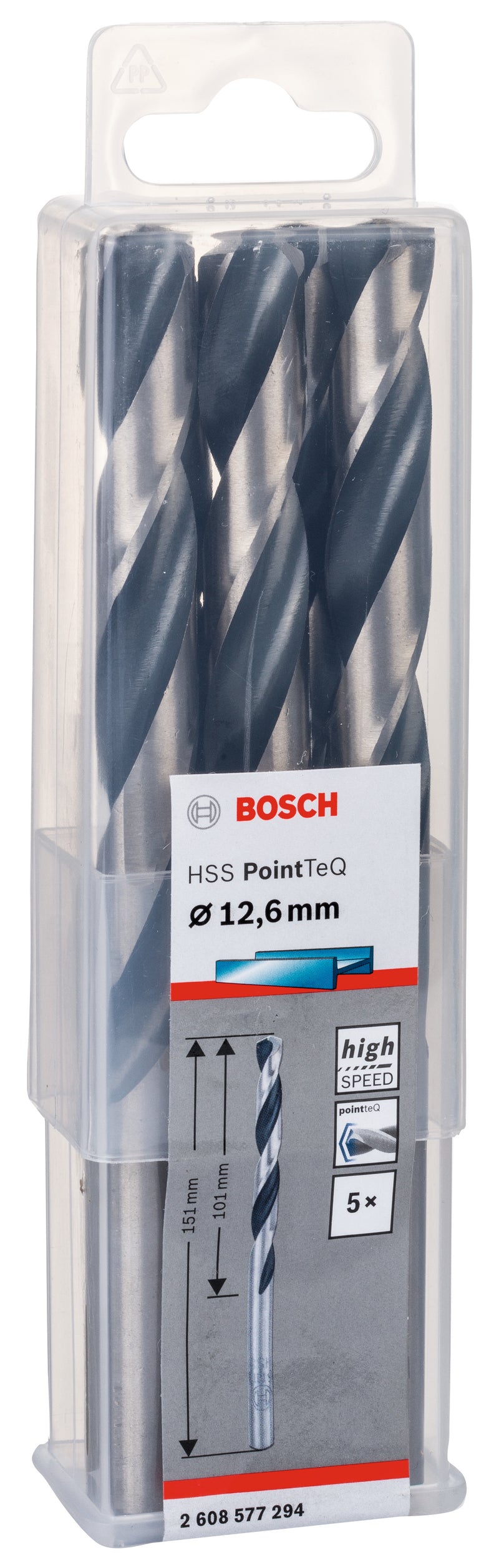 Bosch Twist Drill PointTeQ 12.6mm
