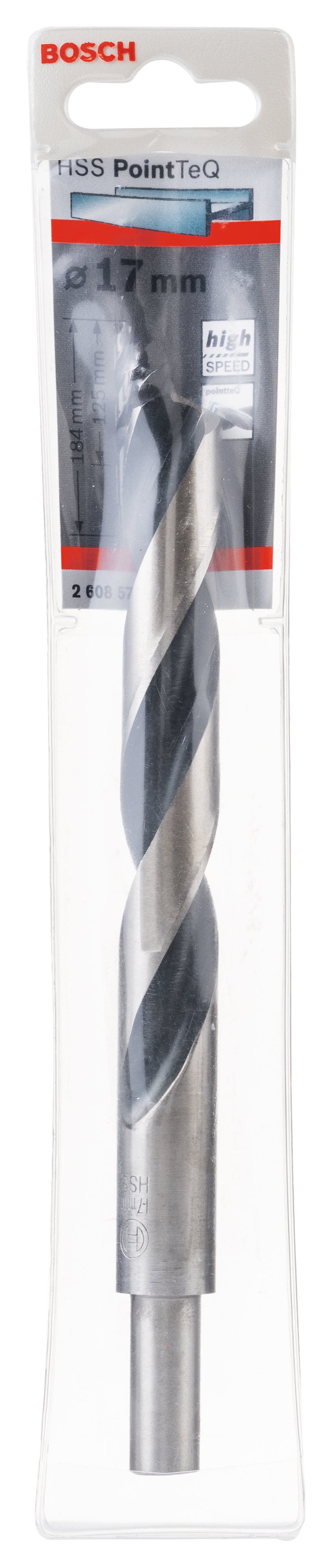 Bosch Burghiu HSS Pointeq, 17 mm