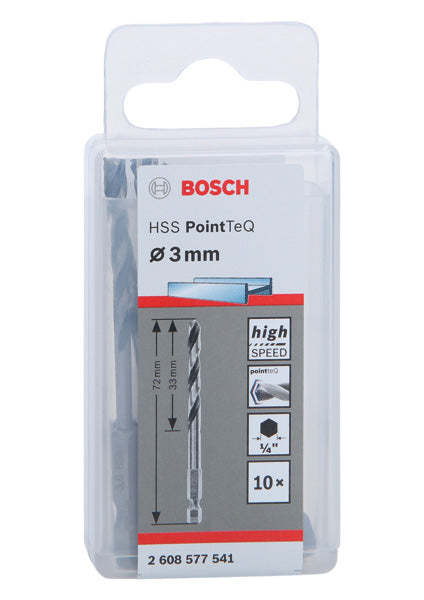 Broca hexagonal para metal Bosch HSS PointTeQ H