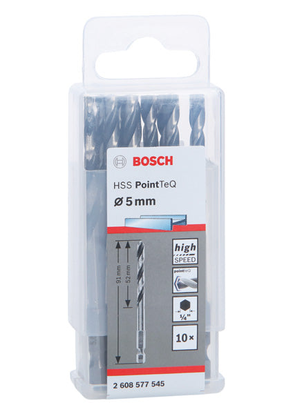 Broca hexagonal para metal Bosch HSS PointTeQ H