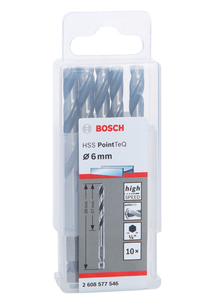 Broca hexagonal para metal Bosch HSS PointTeQ H