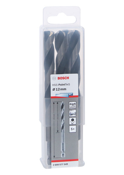 Bosch Hexagonal metal drill bit HSS PointTeQ H