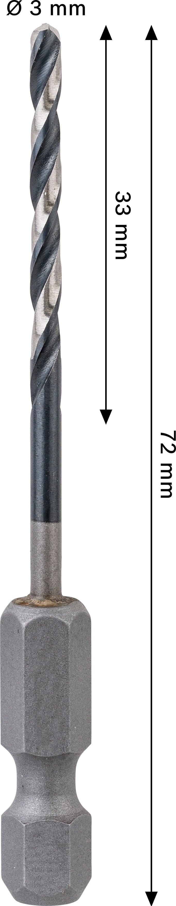 Accesorios Bosch Taladro (Taladro de impacto para metal PRO Metal HSS-G, 3 x 33 x 72 mm)