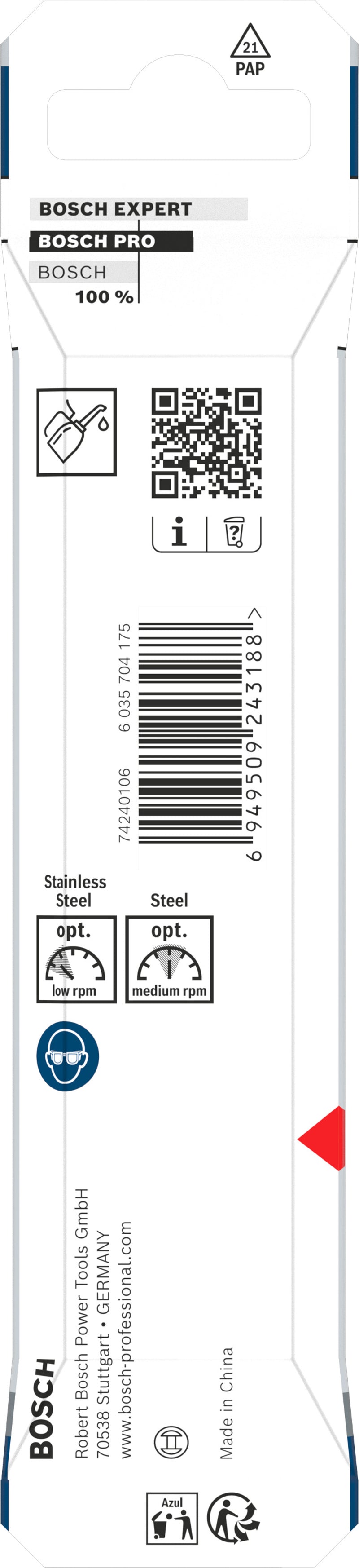 Bosch Accessories Drill (PRO Stainless Steel HSS-Co Metal Drill, 7 x 69 x 109 mm)