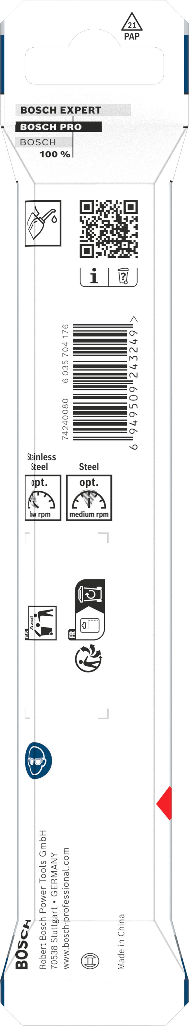 Broca Bosch Accessories (Broca para metal PRO Stainless Steel HSS-Co, 10 x 87 x 133 mm)