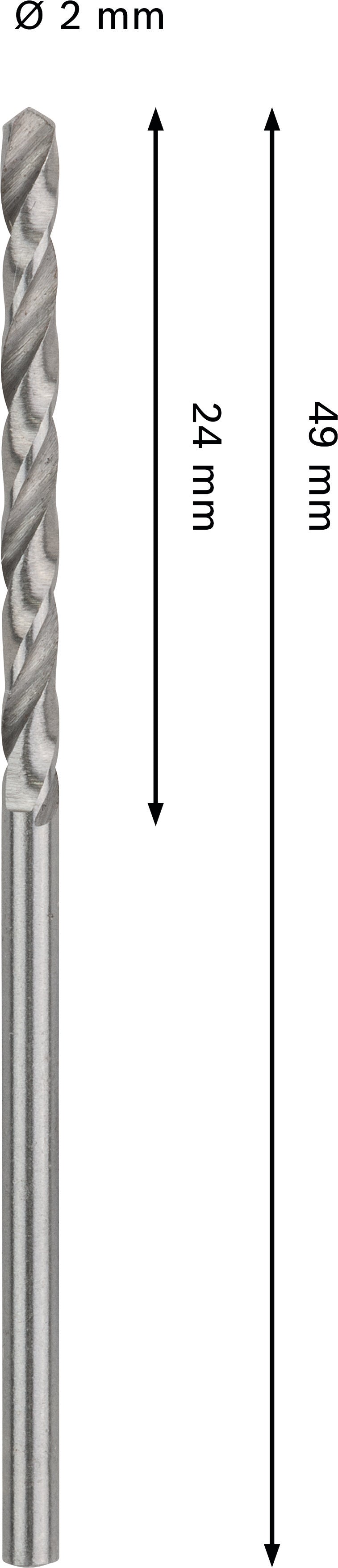 Bosch Accessories Drill (PRO Metal HSS-G Metal Drill, 2 x 24 x 49 mm)