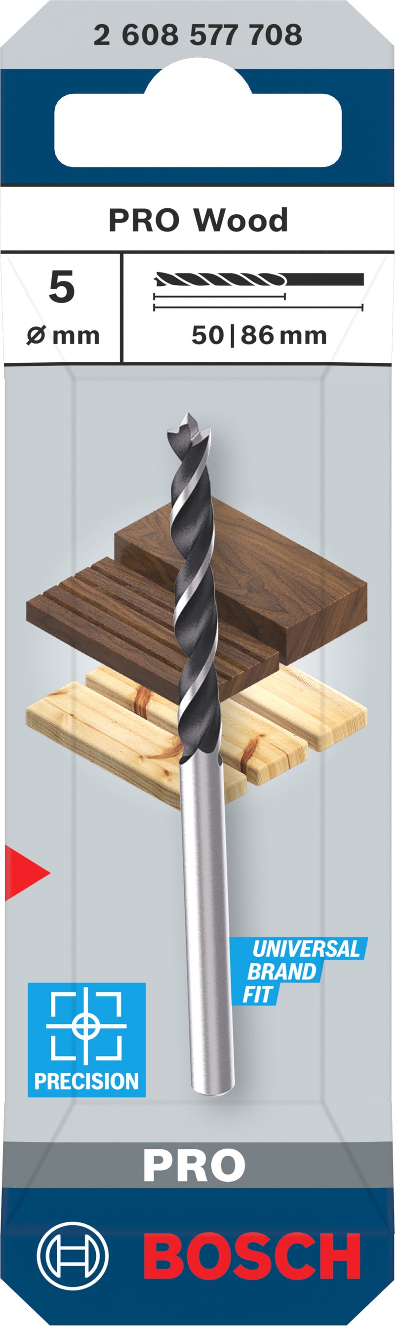 Bosch Accessories Drill Bit (PRO Wood Drill Bit, 5 x 50 x 86 mm)
