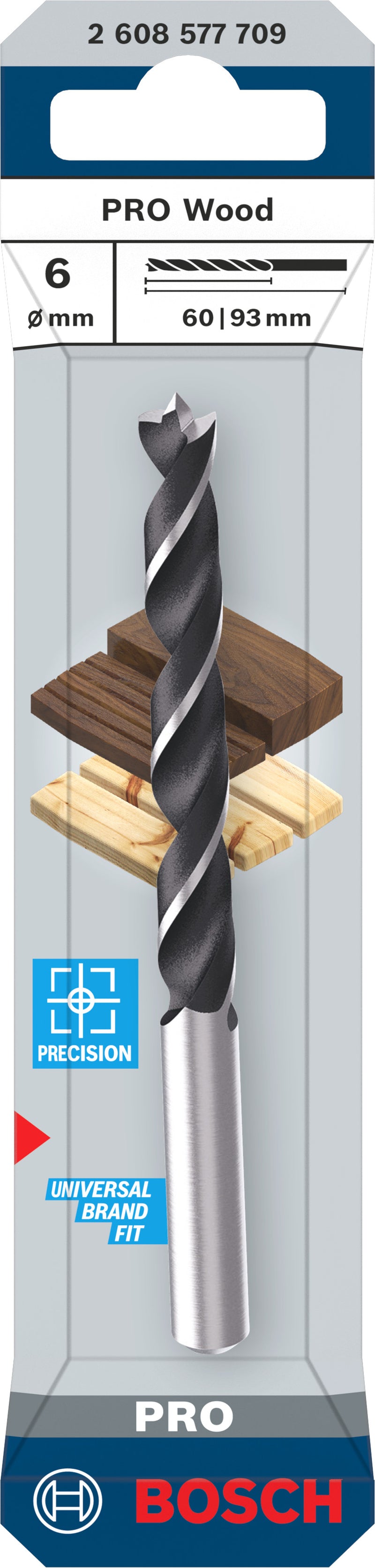 Accesorios Bosch Broca (Broca para madera PRO, 6 x 60 x 93 mm)