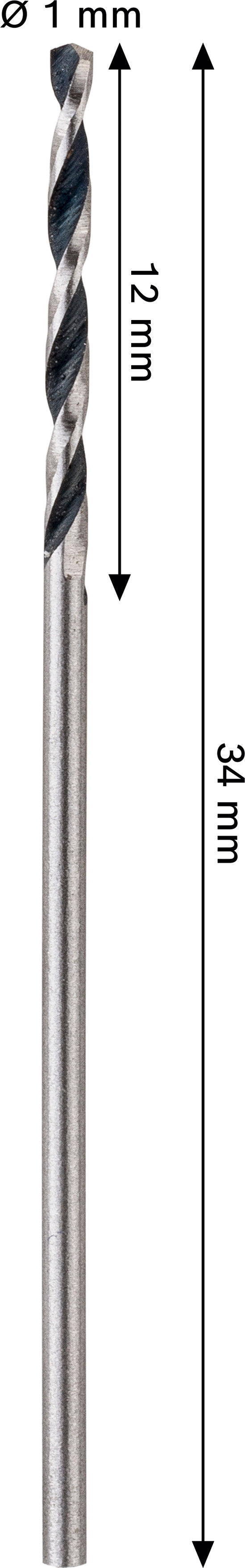 Bosch Accessories Drill (HSS metal drill, 1 x 12 x 34 mm, CYL shank, 2 pcs)