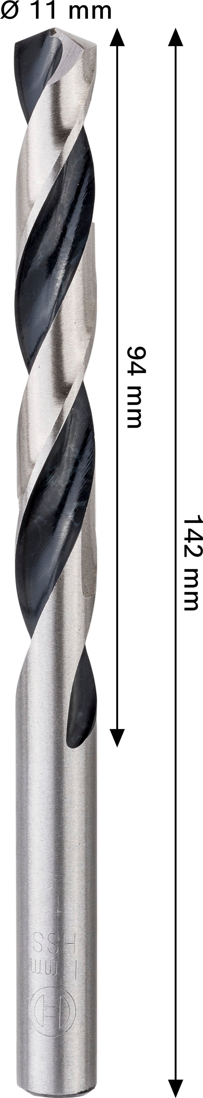 Bosch Accessories Drill (HSS Twist Drill Bit, 11 x 94 x 142 mm, CYL shank)