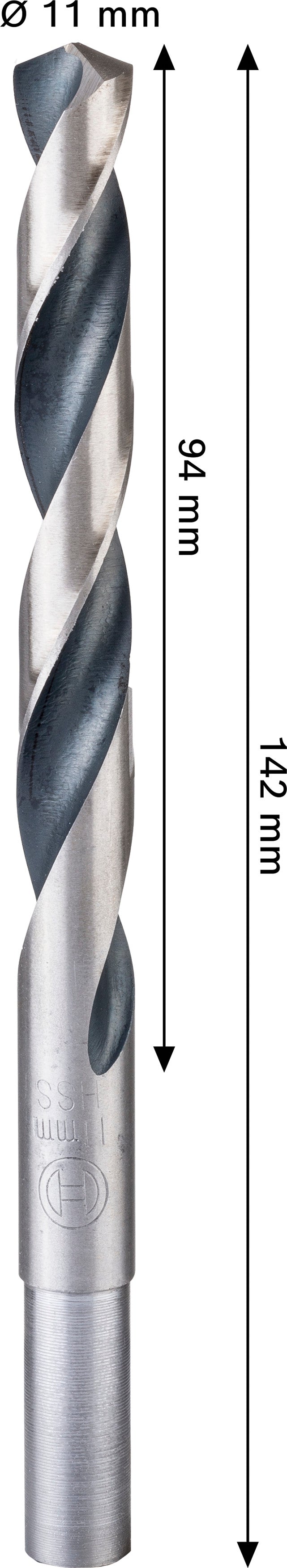 Broca Bosch Accessories (Broca para metal HSS Twist Drill Bit, 11 x 94 x 142 mm, encabadouro CYL reduzido)