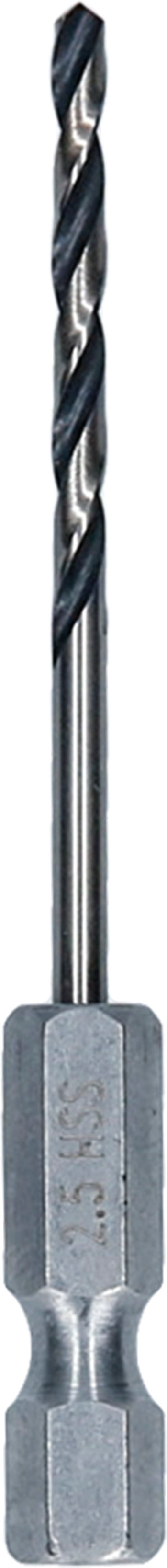 Bosch Accessories Drill (HSS Twist Drill Bit, 2.5 x 30 x 69 mm, 1/4" HEX shank)