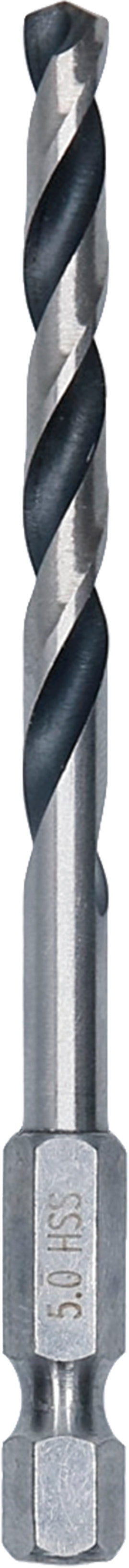 Bosch Accessories Drill (HSS Twist Drill Bit, 5 x 52 x 91 mm, 1/4" HEX shank)