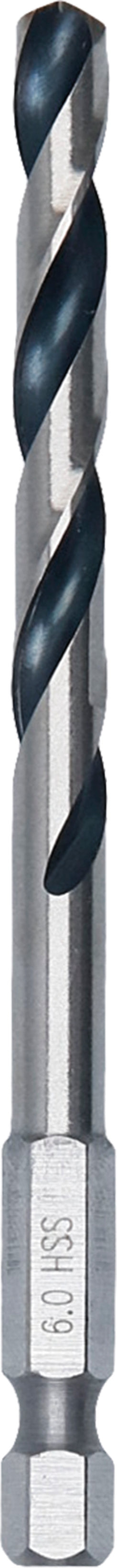 Broca Bosch Accessories (Broca para metal HSS Twist Drill Bit, 6 x 57 x 98 mm, encabadouro HEX 1/4")