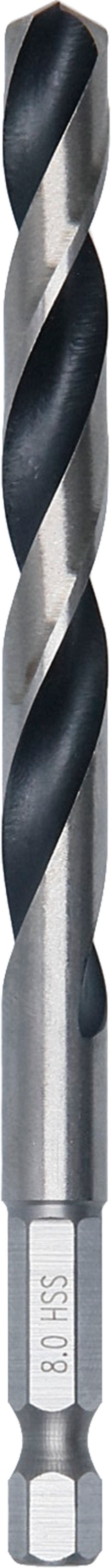 Bosch Accessories Drill (HSS Twist Drill Bit, 8 x 75 x 117 mm, 1/4" HEX shank)