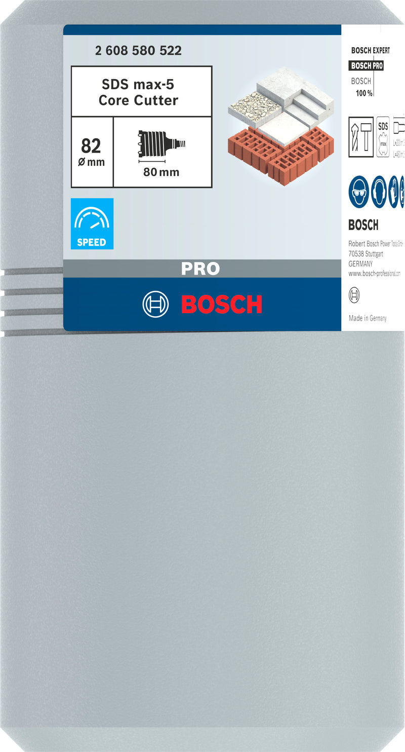 Bosch SDS-Max 9 Core Cutter, 82 x 80 mm