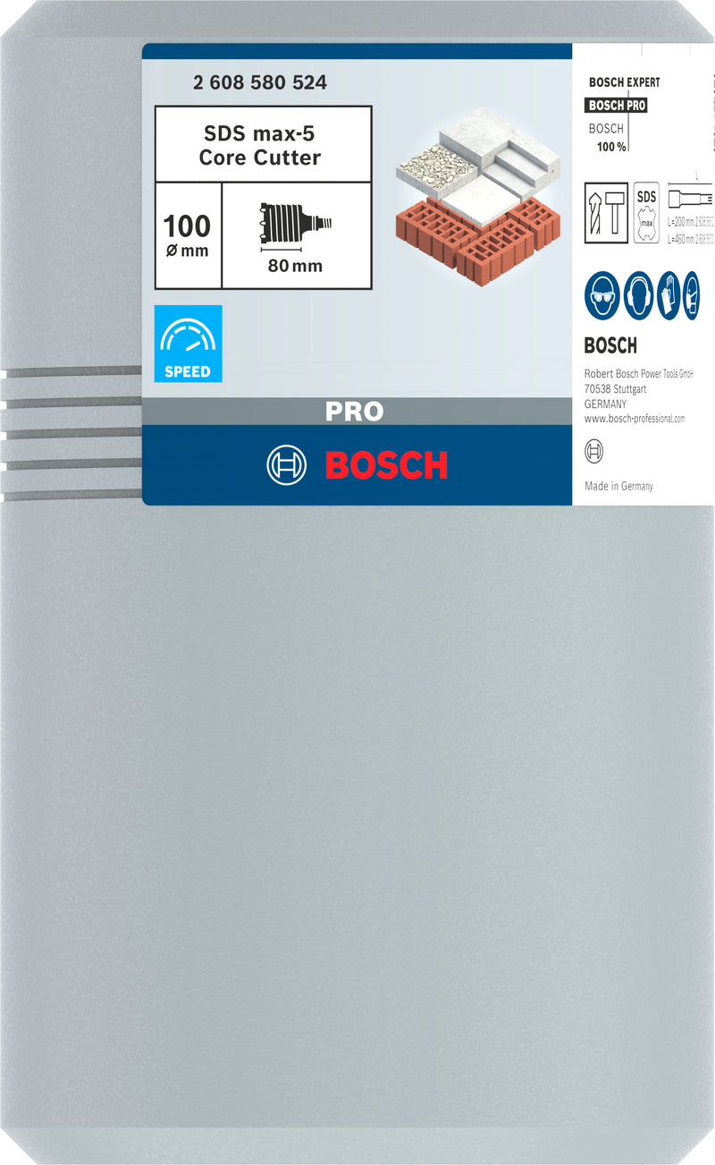 Bosch SDS-Max-9, CoreCutter, Ø100mm, duas peças
