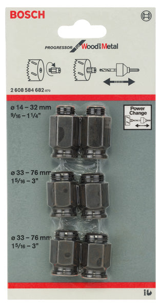 Bosch Holesaw Adaptor Nut Set