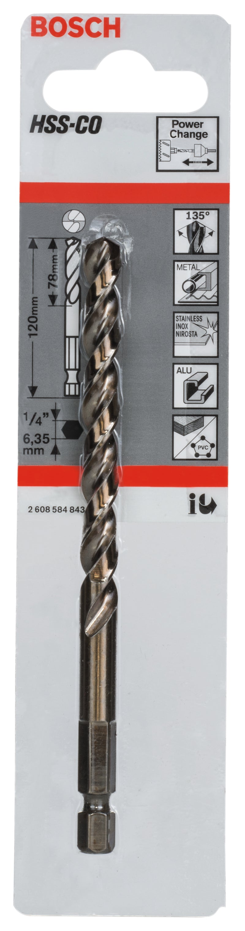 BROCA PILOT Bosch HSS-CO