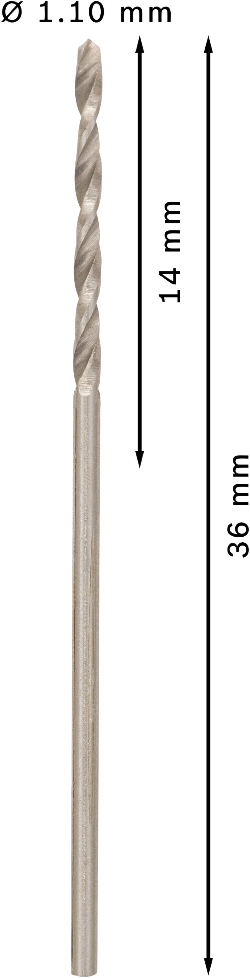 Berbequim helicoidal Bosch 1,1 mm HSS-G (embalagem de 10)