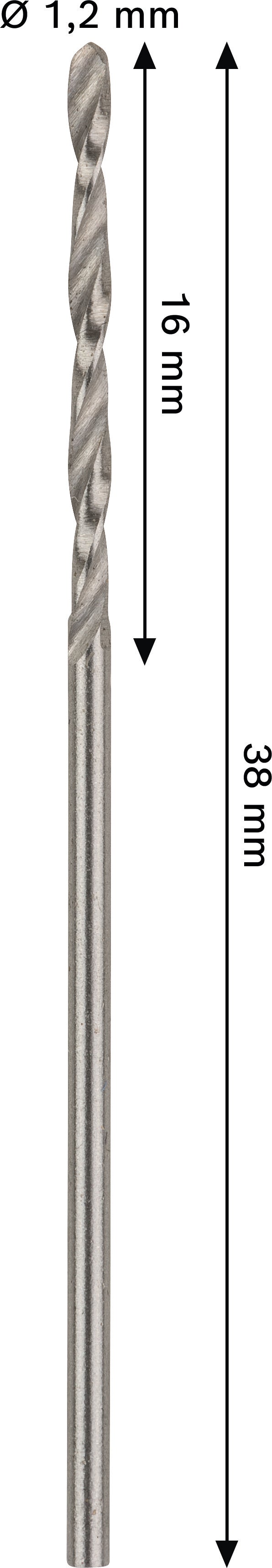 Broca helicoidal Bosch 1,2 mm HSS-G (embalagem de 10)