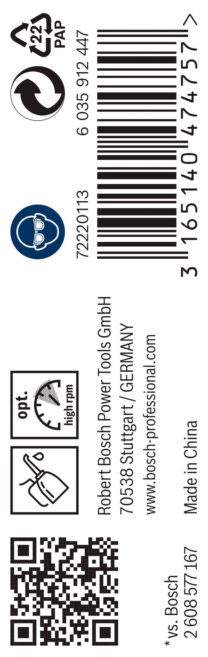 Berbequim helicoidal Bosch 1,4 mm HSS-G (embalagem de 10)