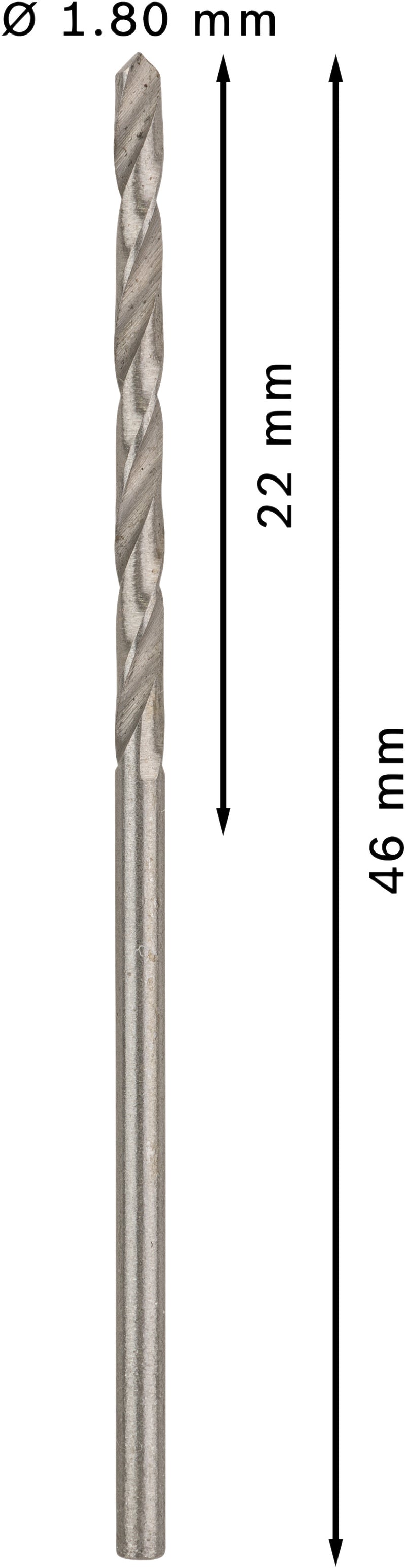 Berbequim helicoidal Bosch 1,8 mm HSS-G (embalagem de 10)