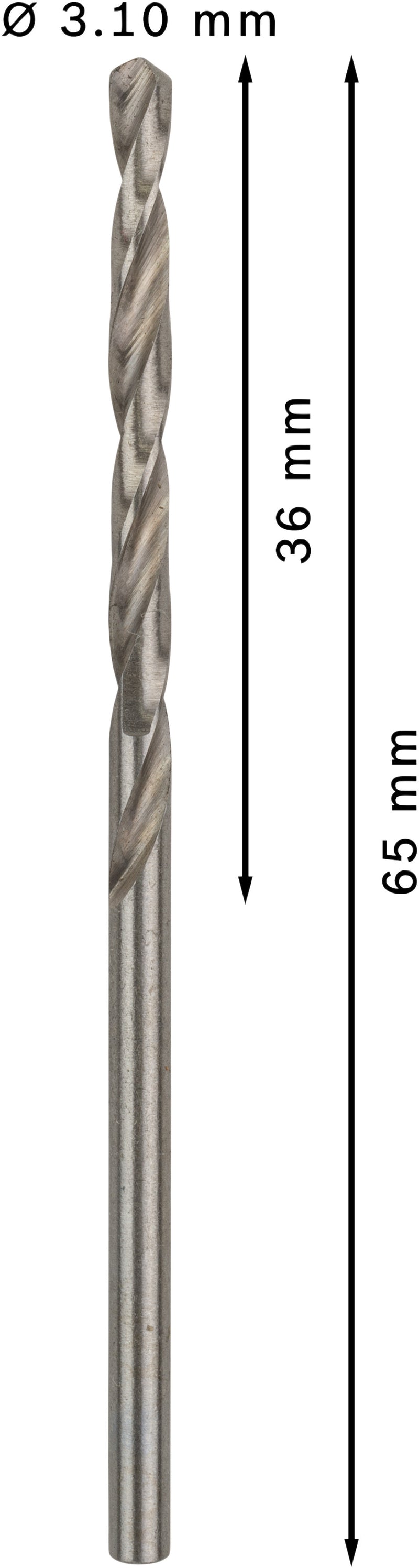 Bosch Twist Drill 3.1 mm HSS-G (10pack)