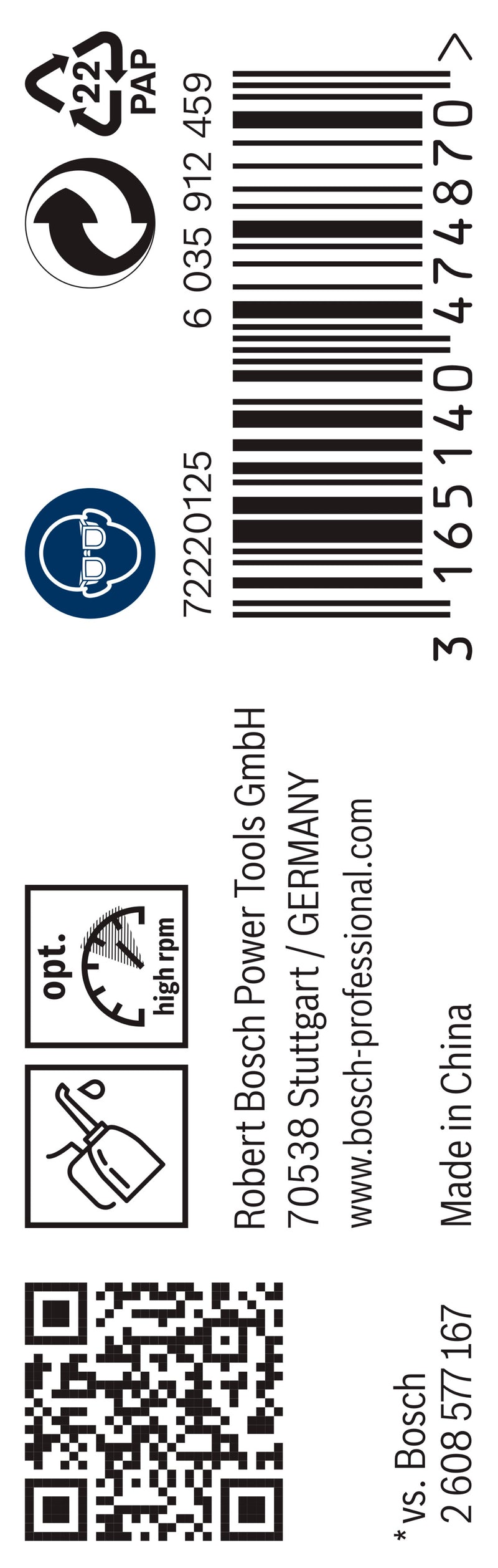 Broca helicoidal Bosch de 3,4 mm HSS-G (paquete de 10)