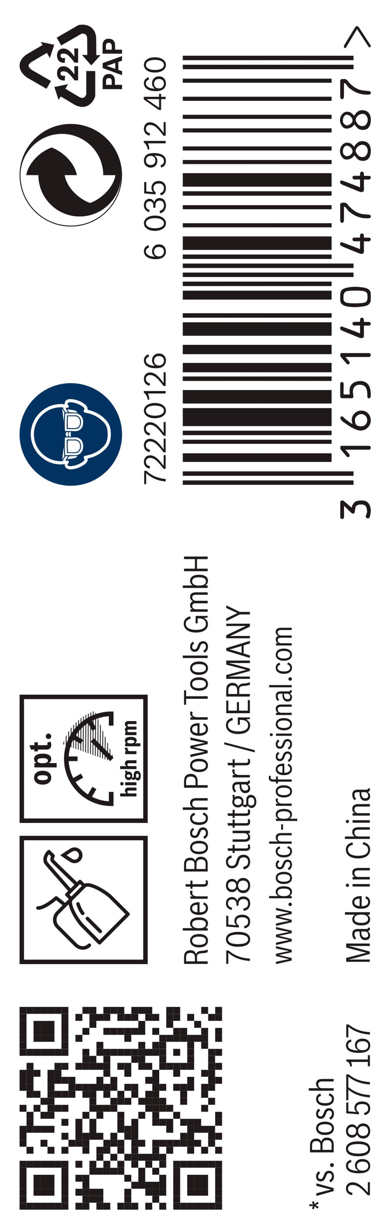 Broca helicoidal Bosch de 3,7 mm HSS-G (paquete de 10)