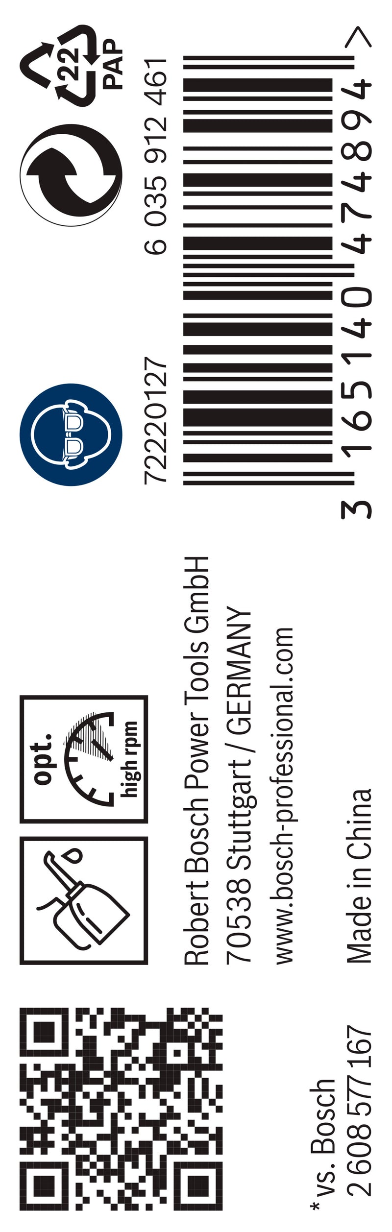 Broca helicoidal Bosch de 3,8 mm HSS-G (paquete de 10)