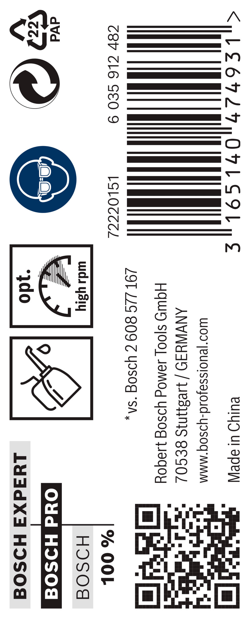 Bosch Twist Drill 4.6 mm HSS-G (10pack)