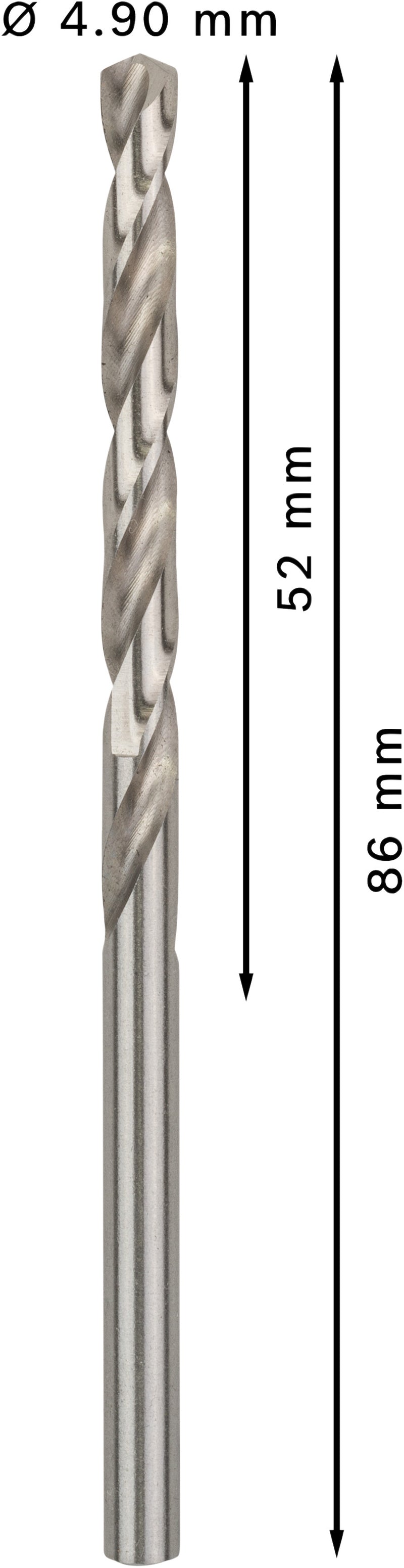 Bosch Twist Drill 4.9 mm HSS-G (10pack)