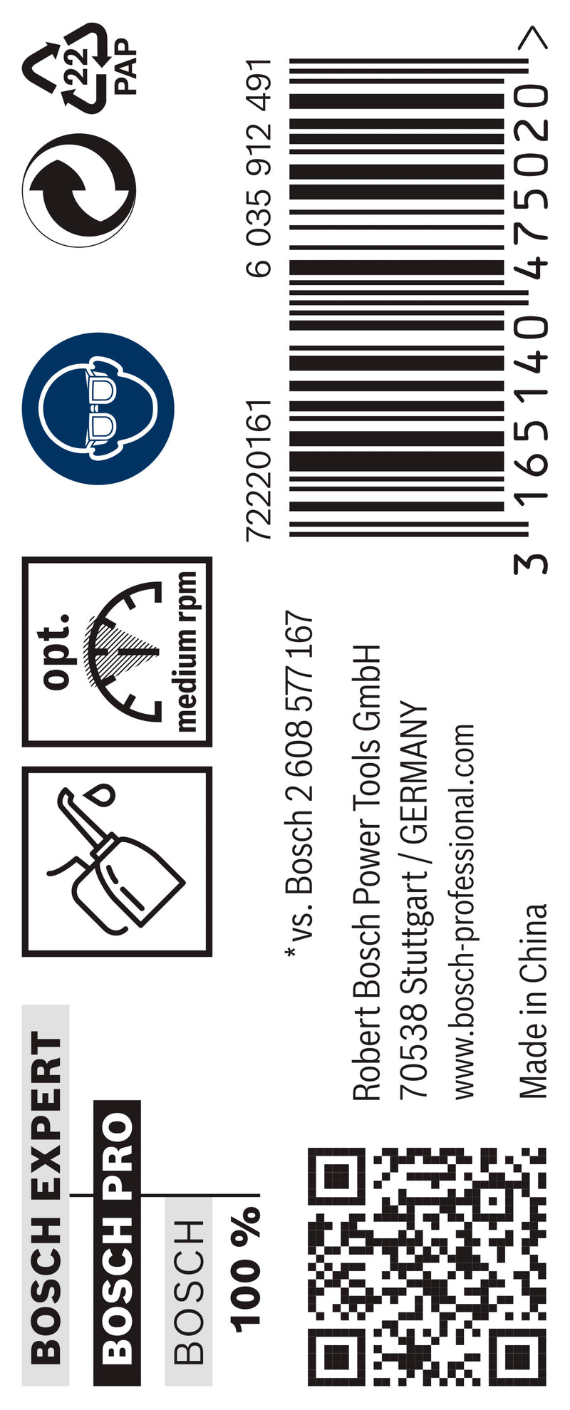 Bosch Twist Drill 6.1 mm HSS-G (10pack)