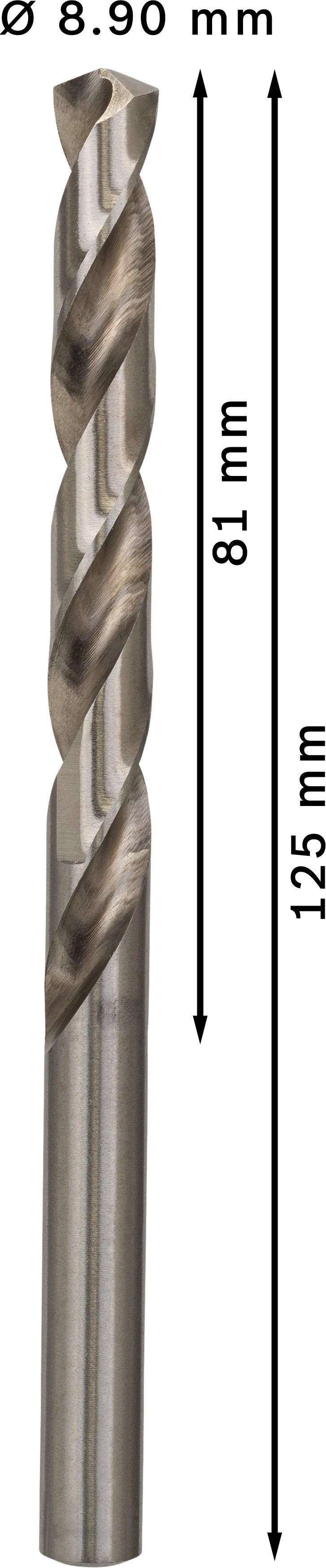 Bosch Twist Drill 8.9 mm HSS-G 135 (5pack)