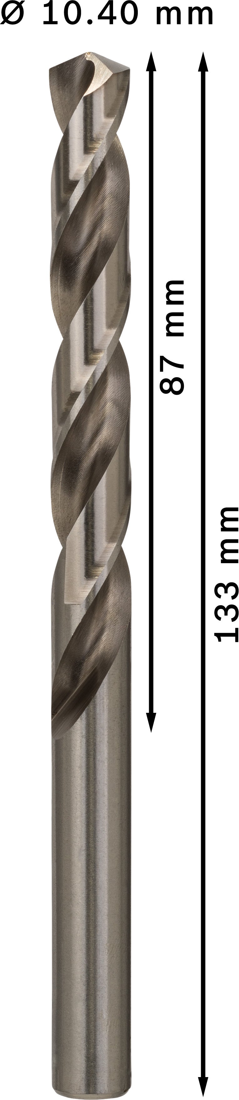Berbequim helicoidal Bosch 10,4 mm HSS-G 135 (embalagem de 5)