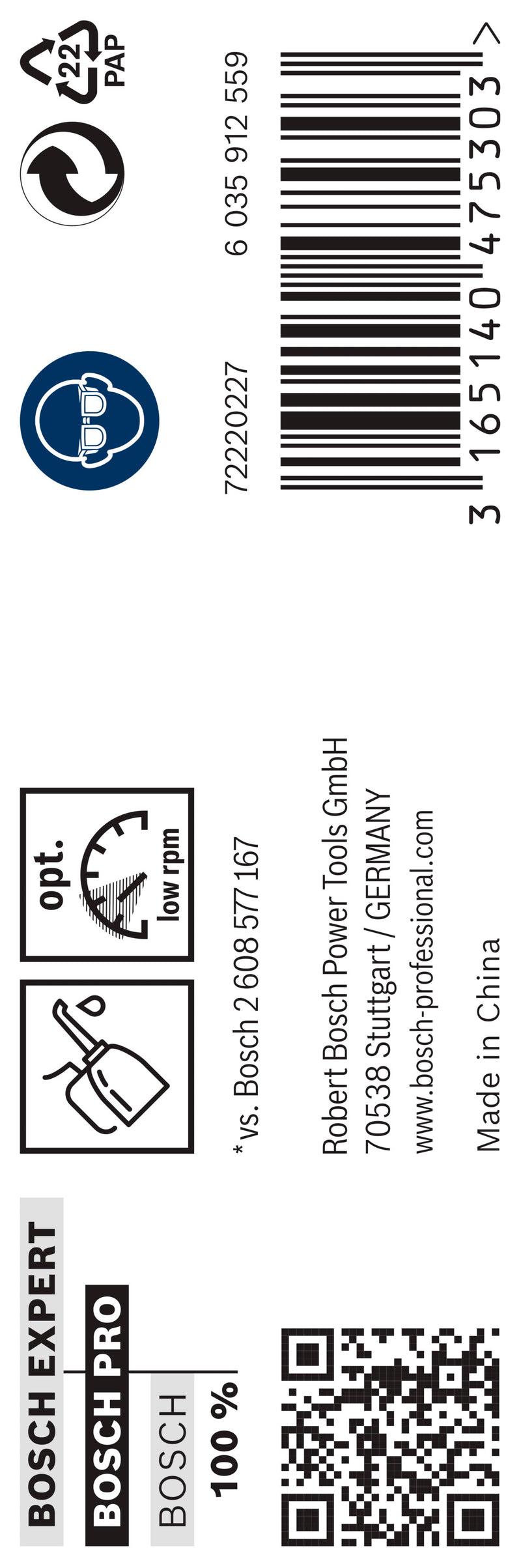 Berbequim helicoidal Bosch 10,4 mm HSS-G 135 (embalagem de 5)