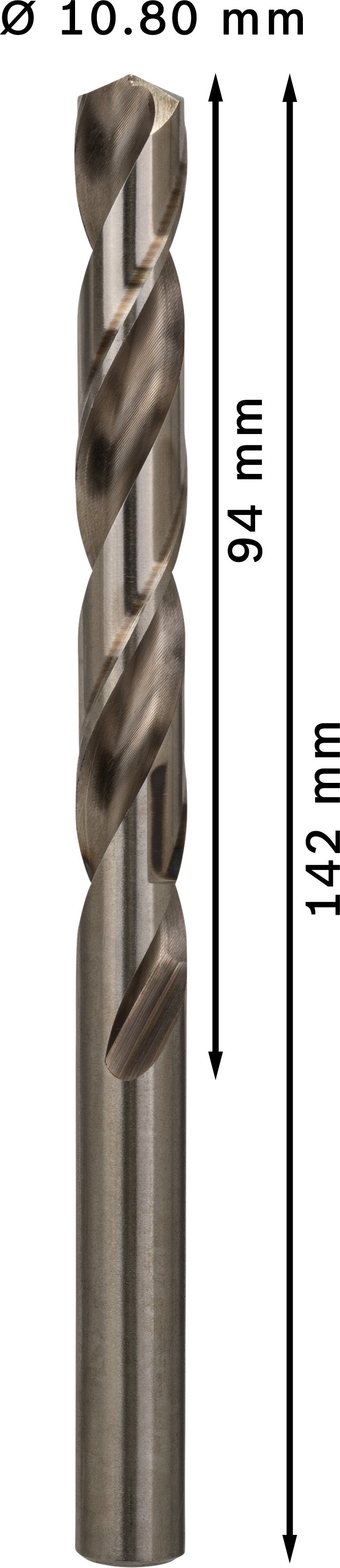 Berbequim helicoidal Bosch 10,8 mm HSS-G 135 (embalagem de 5)