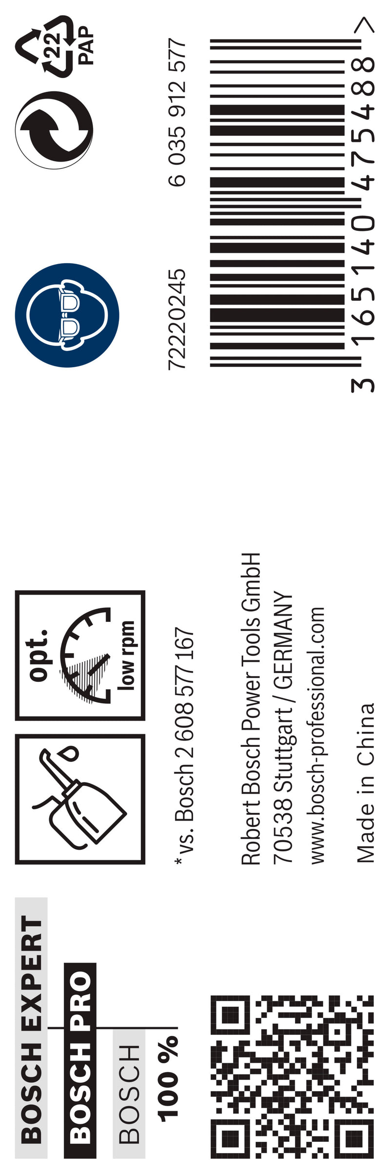 Berbequim helicoidal Bosch 12,7 mm HSS-G 135 (embalagem de 5)