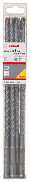 Bosch SDS plus-5 hammer drill bits . 8 x 200 x 265 mm