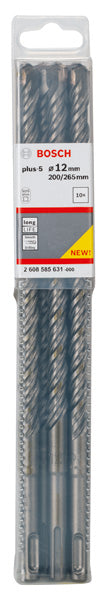 Bosch SDS plus-5 hammer drill bits . 12 x 200 x 265 mm