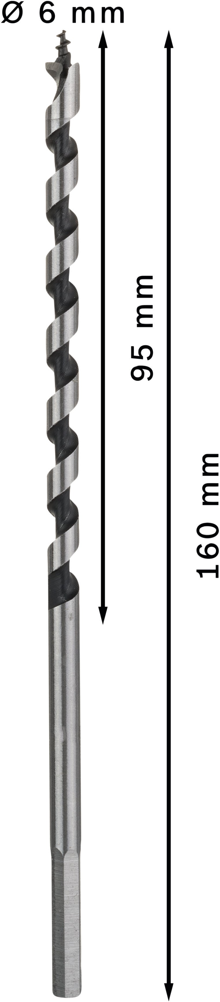 Bosch AUGER DRILL BIT 6x100x160mm