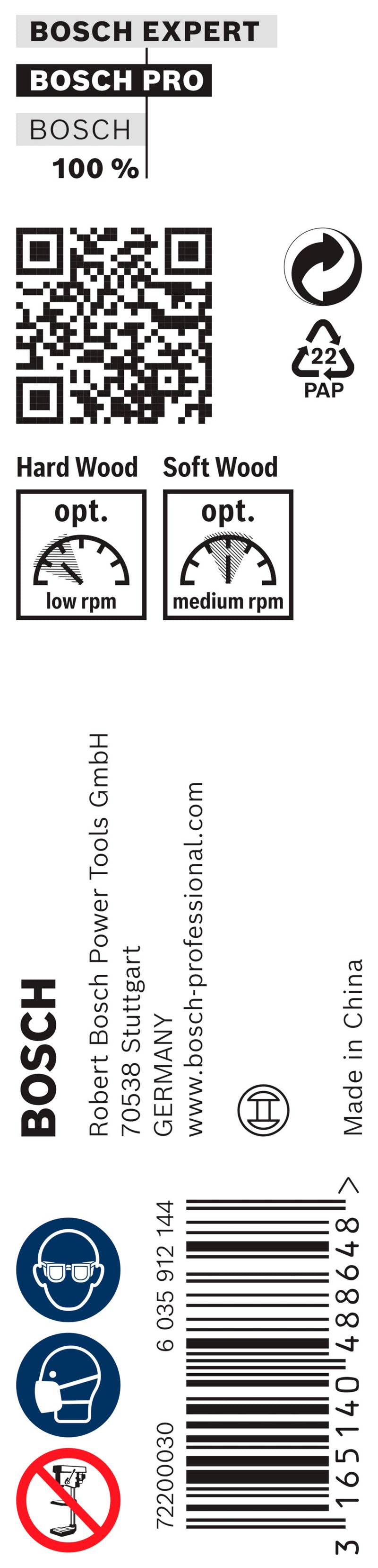 Bosch AUGER DRILL BIT 6x100x160mm