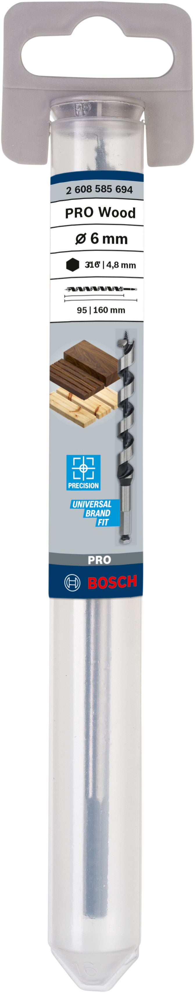 Bosch AUGER DRILL BIT 6x100x160mm