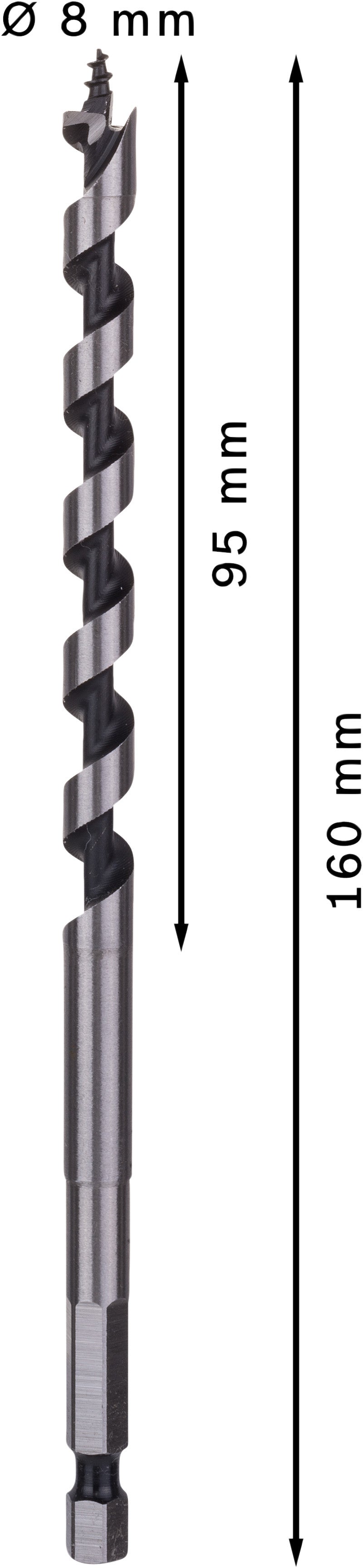BROCA DE TRADO Bosch 8x100x160mm