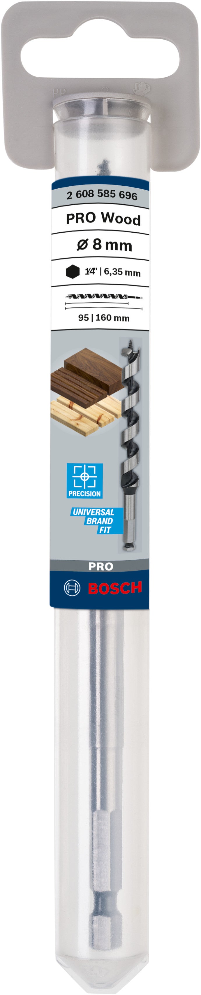 BROCA DE TRADO Bosch 8x100x160mm