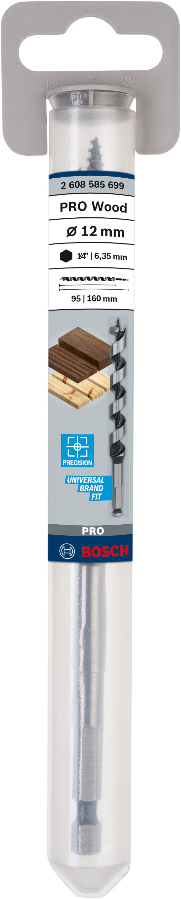 BROCA DE TRADO Bosch 12x100x160mm